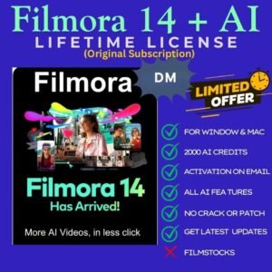Filmora 14 with 1000 ai credit